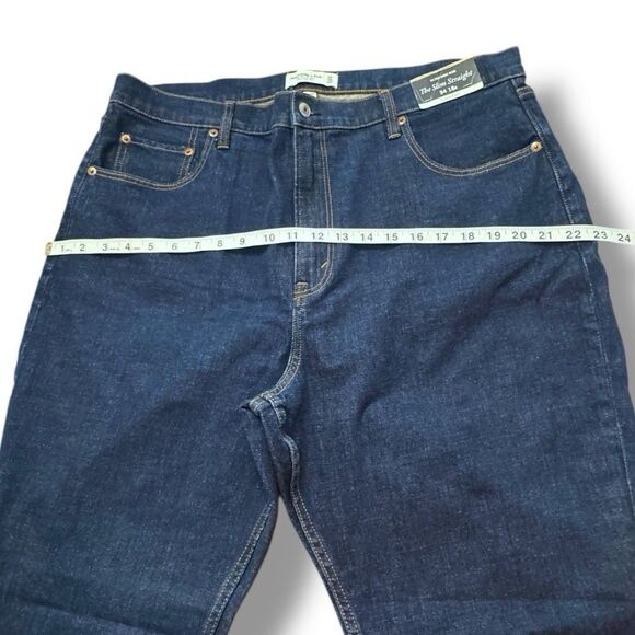 NWT Abercrombie & Fitch Jeans Slim Straight Ultra High Rise Women’s Sz 34 / 18R - Picture 4 of 16